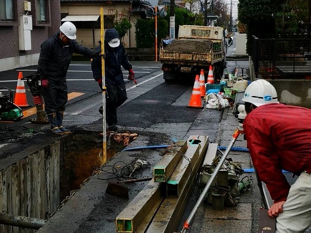 災害復旧　熊本震災　管工事　施工現場　建設　土木　エクステリア　株式会社武井組