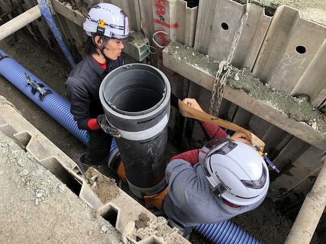 災害復旧　管工事　施工現場　建設　土木　エクステリア　株式会社武井組